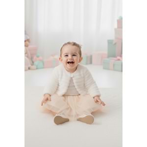 Kız Bebek Kışlık Bolerolu Tütülü Elbise