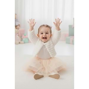 Kız Bebek Kışlık Bolerolu Tütülü Elbise