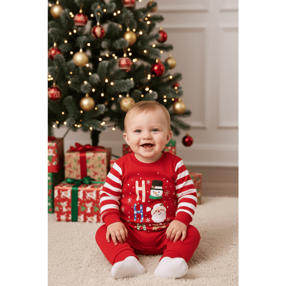 Yılbaşı Çıt Çıt Kapamalı Bebek Tulum M00775