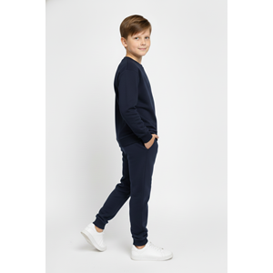 Baskısız, Cepli Çocuk 2 İplik Pijama Takımı M00776