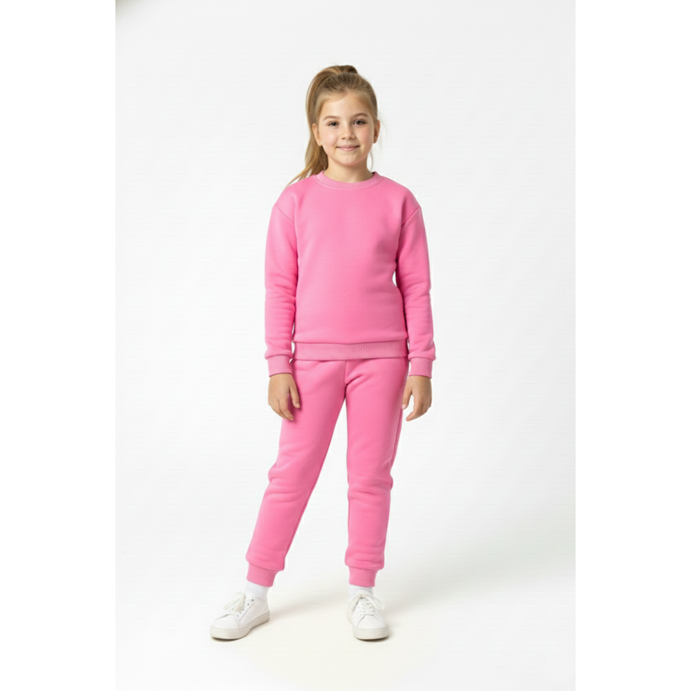 Baskısız, Cepli Çocuk 2 İplik Pijama Takımı M00776