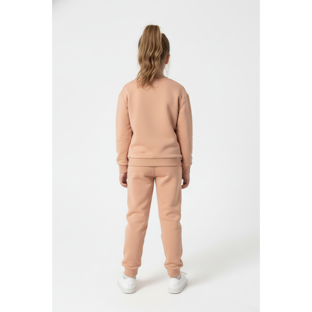 Baskısız, Cepli Çocuk 2 İplik Pijama Takımı M00776