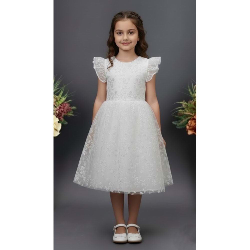 Dantel Kız Çocuk Parti Elbise