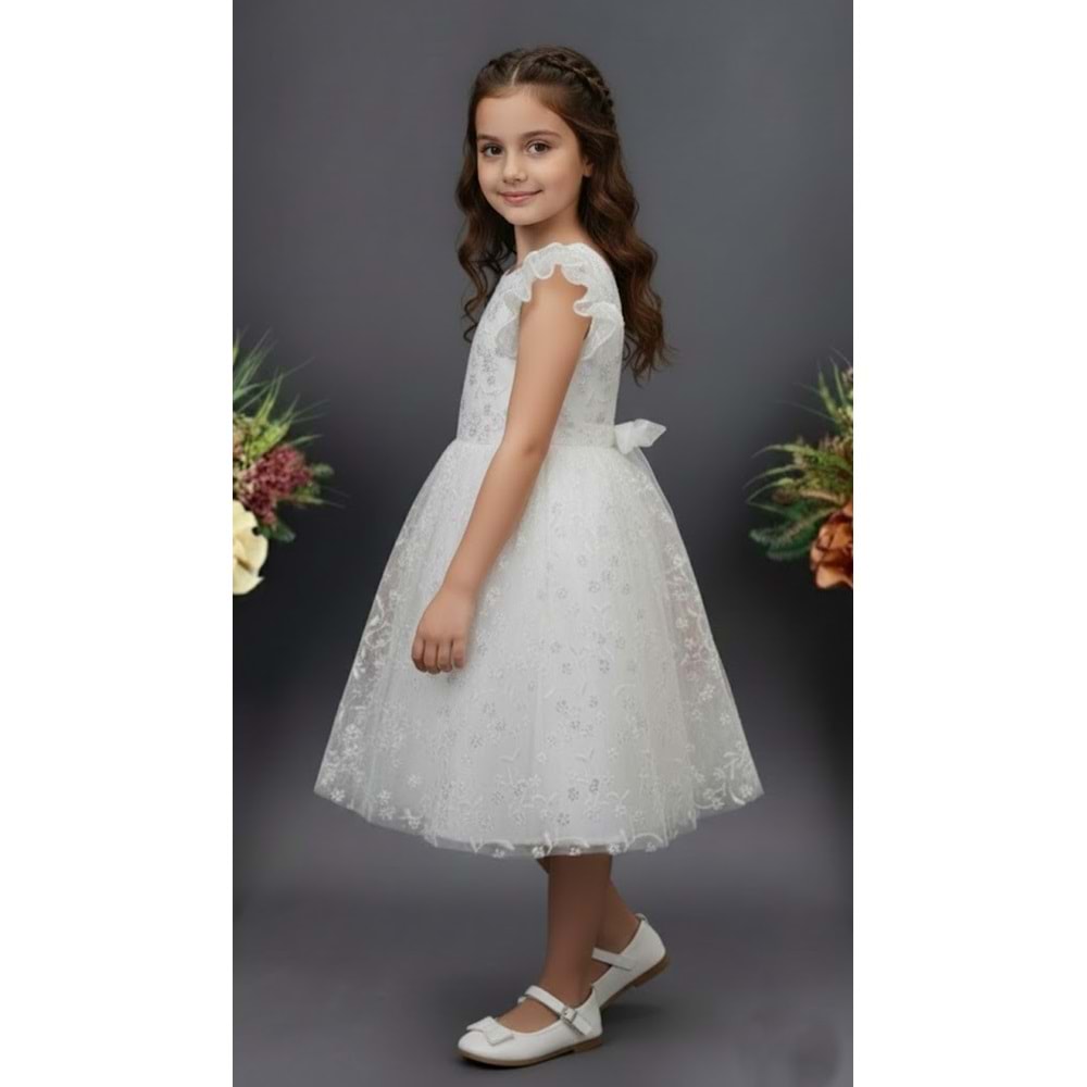 Dantel Kız Çocuk Parti Elbise