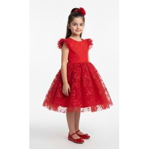 Dantel Kız Çocuk Parti Elbise