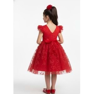 Dantel Kız Çocuk Parti Elbise