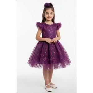 Dantel Kız Çocuk Parti Elbise