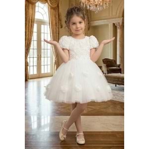 Kız Çocuk Güllü Tütü Özel Gün Elbisesi