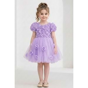 Kız Çocuk Güllü Tütü Özel Gün Elbisesi