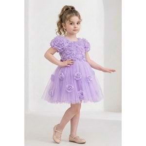 Kız Çocuk Güllü Tütü Özel Gün Elbisesi