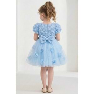 Kız Çocuk Güllü Tütü Özel Gün Elbisesi