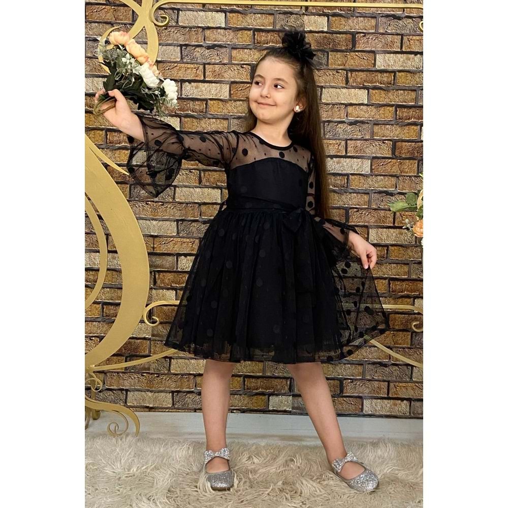 Kız Çocuk Roba Şeffaf Elbise SB223
