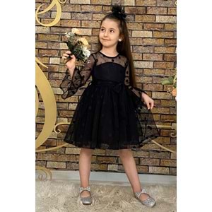 Kız Çocuk Roba Şeffaf Elbise SB223