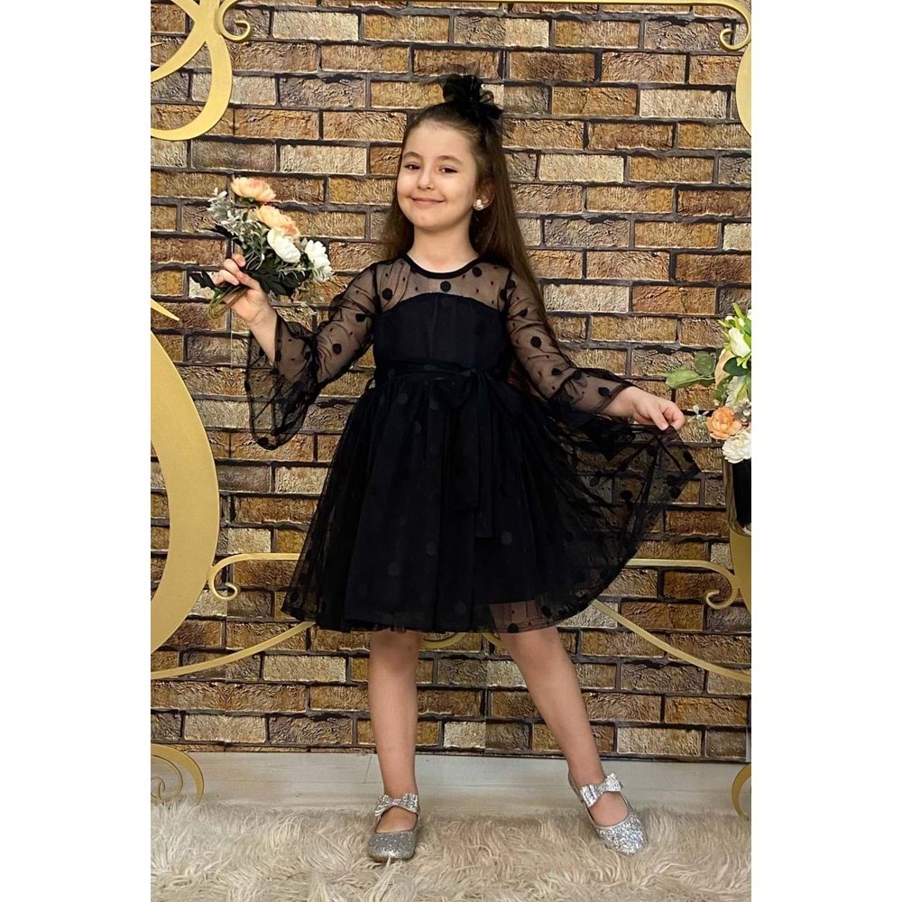 Kız Çocuk Roba Şeffaf Elbise SB223