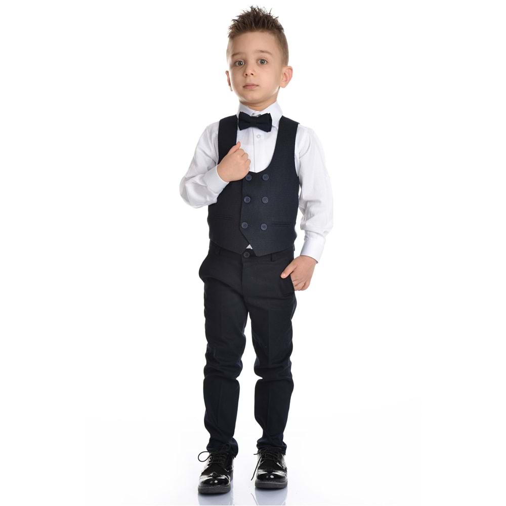 Yaka Çiçekli Erkek Çocuk Spor Kesim Takım SB283