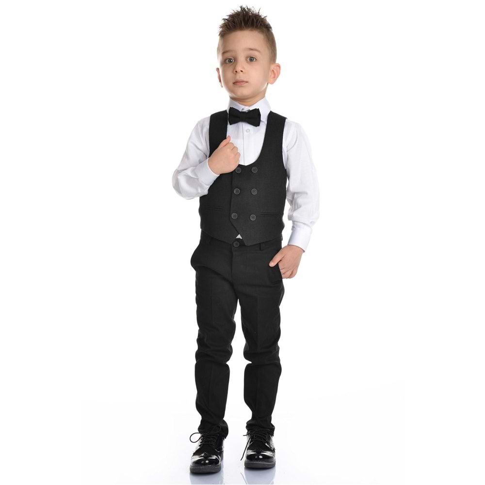 Yaka Çiçekli Erkek Çocuk Spor Kesim Takım SB283