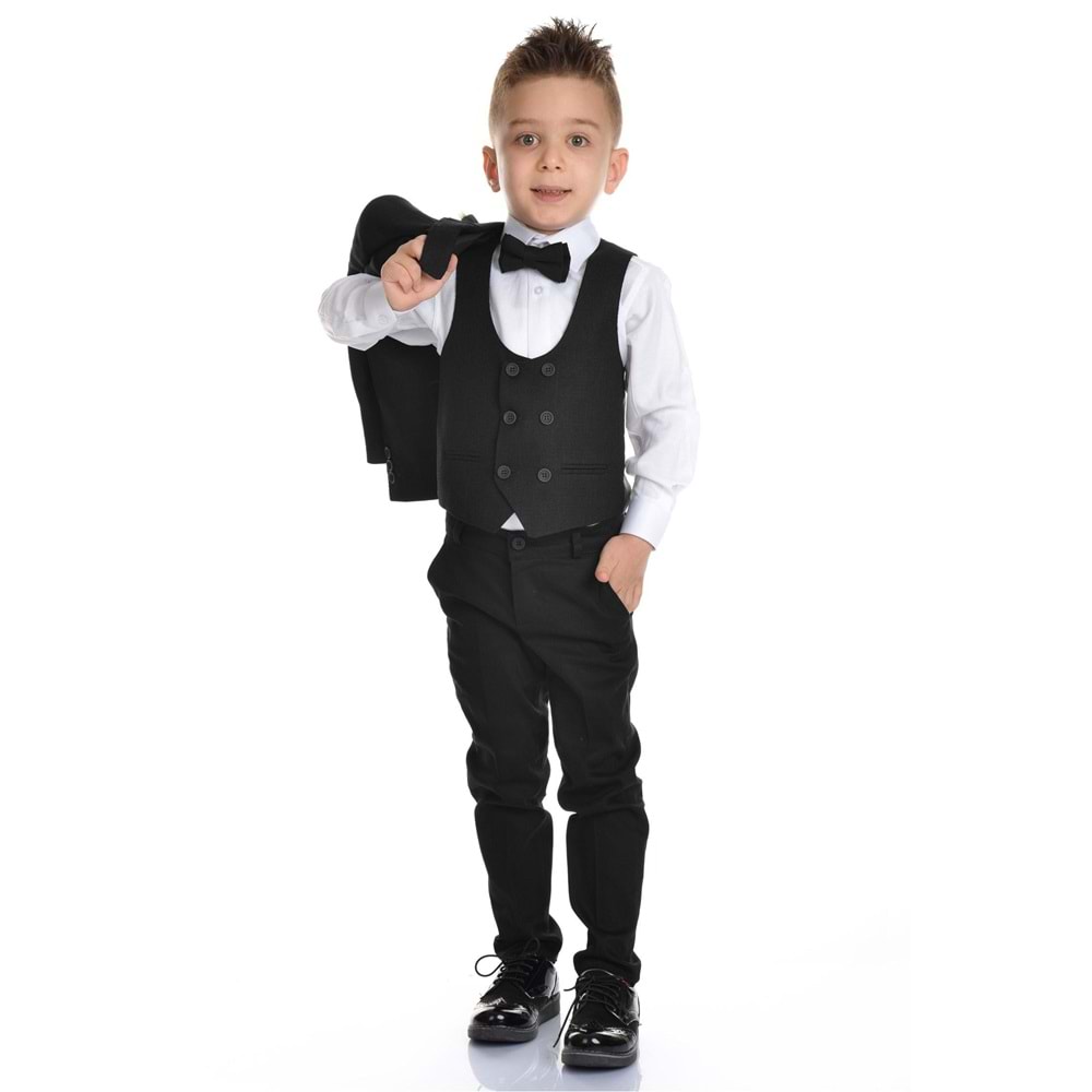 Yaka Çiçekli Erkek Çocuk Spor Kesim Takım SB283