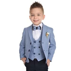 Yaka Çiçekli Erkek Çocuk Spor Kesim Takım SB283