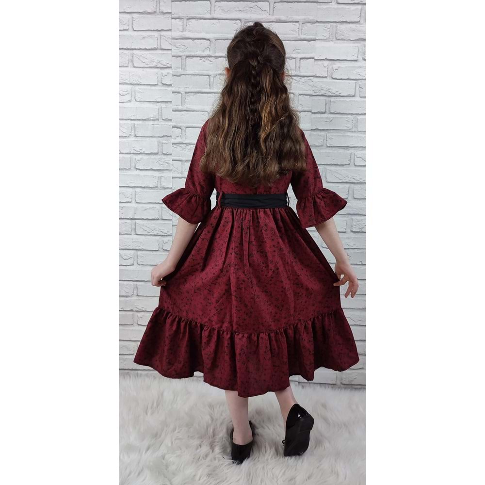 Tesettür Kız Çocuk Elbise SB299