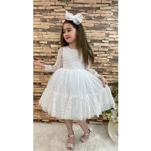 Kız Çocuk Kt-kt Dantel Kız Çocuk Elbise SB306
