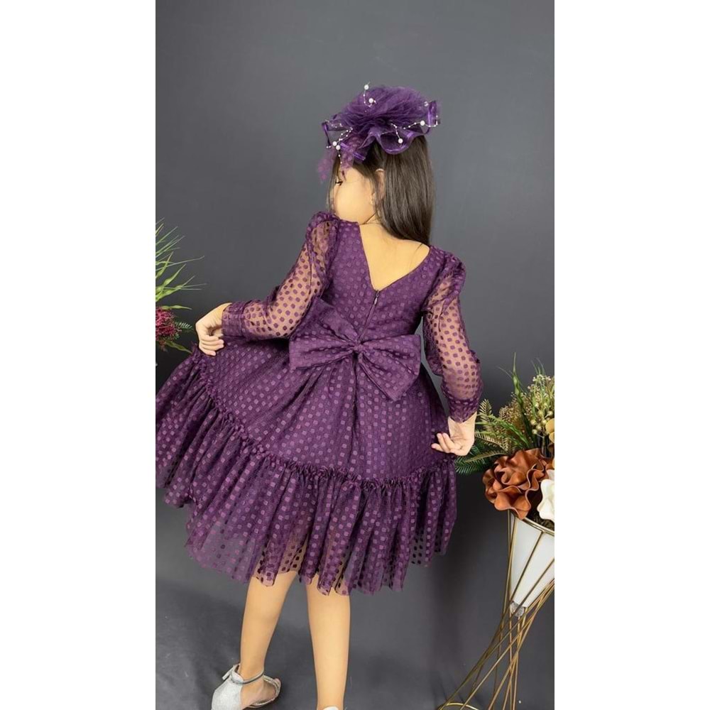 Kız Çocuk Kt-Kt Dantel Kız Çocuk Elbise SB306