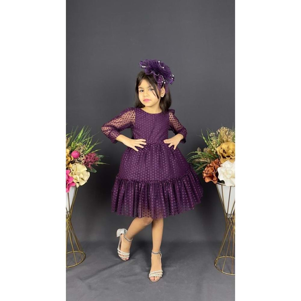Kız Çocuk Kt-Kt Dantel Kız Çocuk Elbise SB306