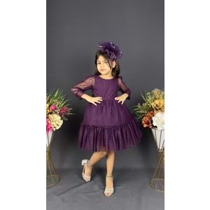 Kız Çocuk Kt-Kt Dantel Kız Çocuk Elbise SB306