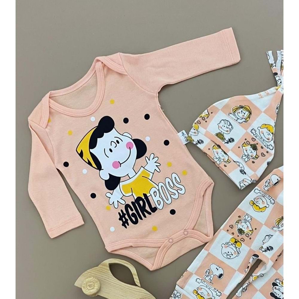 Pantolonlu , Şapkalı Badili Kız Takım SB371
