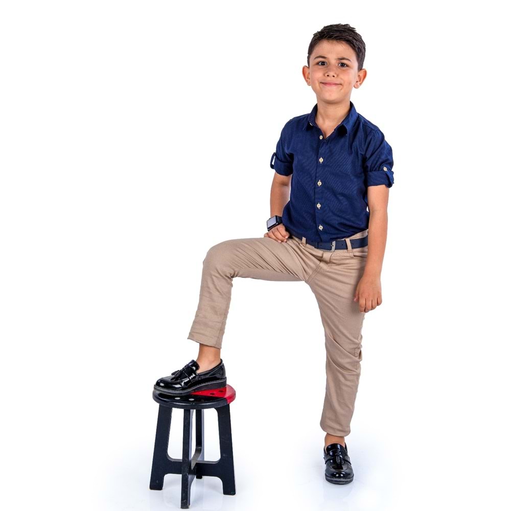 Erkek Çocuk Gömlek, Gabardin Pantolon Kombin Takım SB422