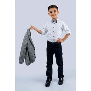 Erkek Çocuk Çizgi Deseni Spor Takım Elbise SB477