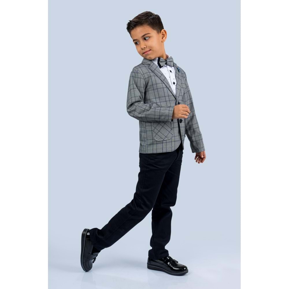 Erkek Çocuk Çizgi Deseni Spor Takım Elbise SB477