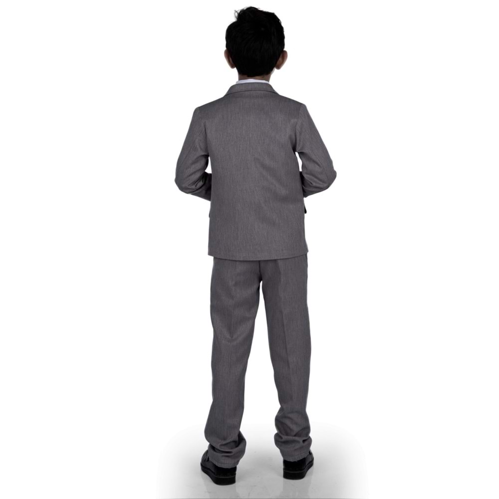 Erkek Çocuk Yelek, Pantolon , Gömlek , Papyon ve Caket Tam Takım Elbise SB523