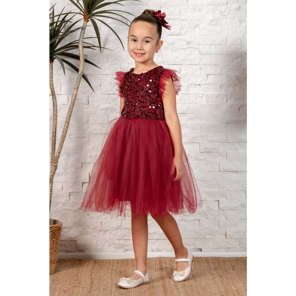 Tütü Etekli Kız Çocuk Elbise