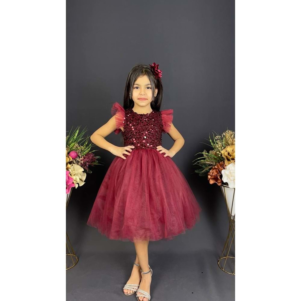 Tütü Etekli Kız Çocuk Elbise