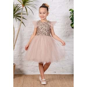 Tütü Etekli Kız Çocuk Elbise