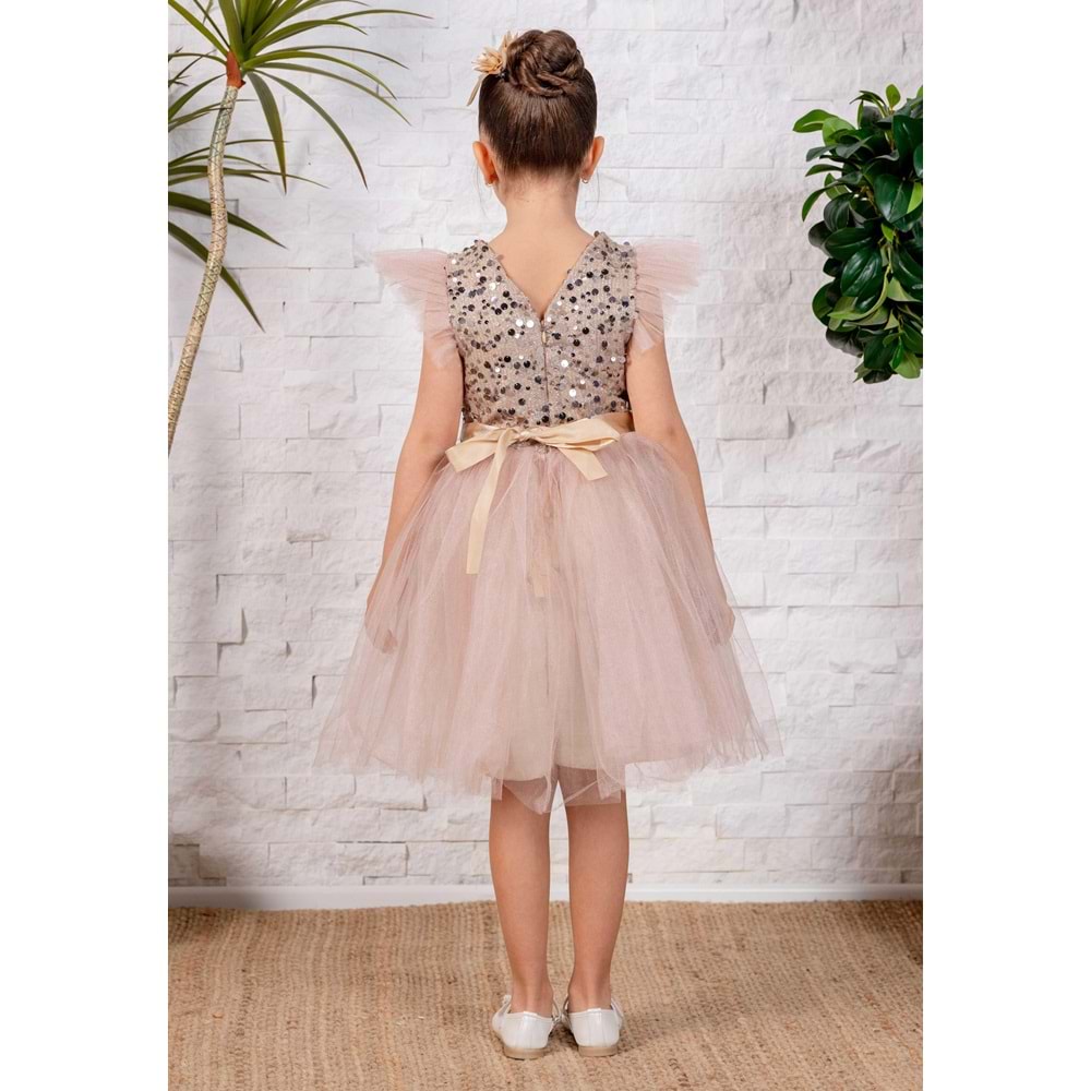 Tütü Etekli Kız Çocuk Elbise