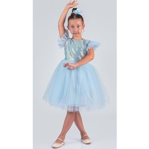 Tütü Etekli Kız Çocuk Elbise