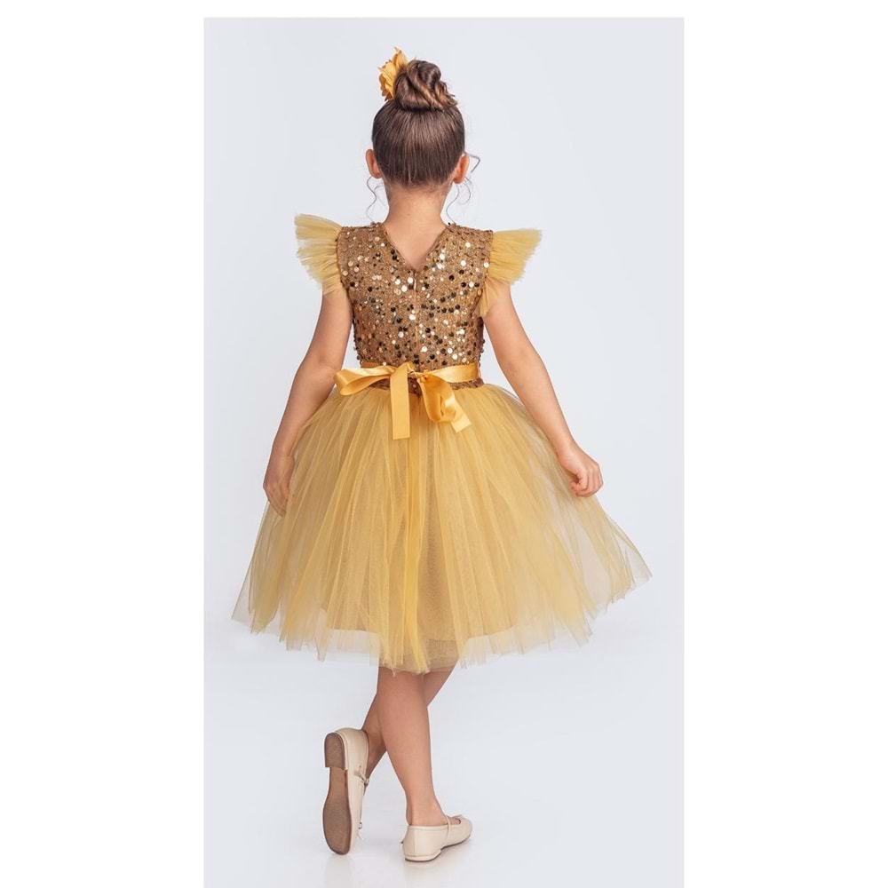 Tütü Etekli Kız Çocuk Elbise