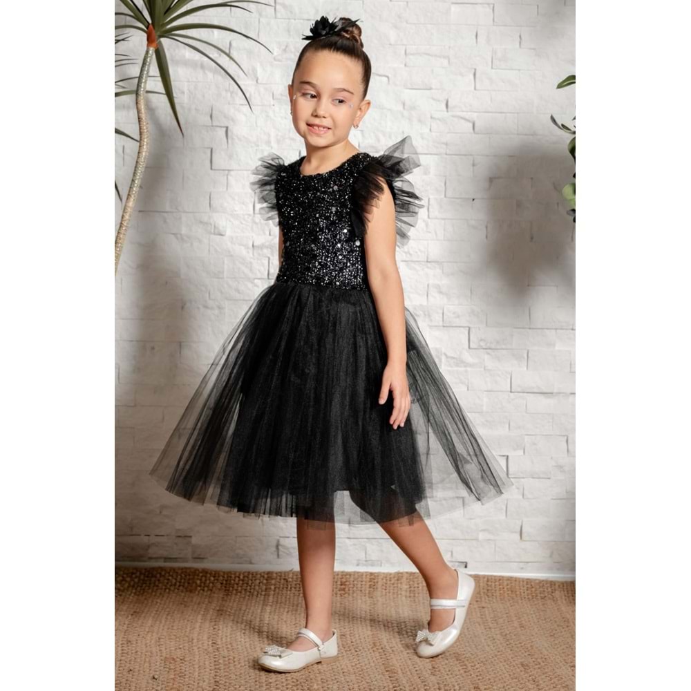 Tütü Etekli Kız Çocuk Elbise