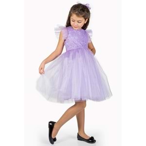 Kız Çocuk Rz Dantel Elbise SB546