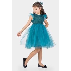 Kız Çocuk Rz Dantel Elbise SB546