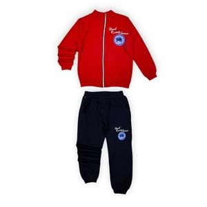 2iplik Fermuarlı Cepli Erkek Çocuk Eşofman SB554