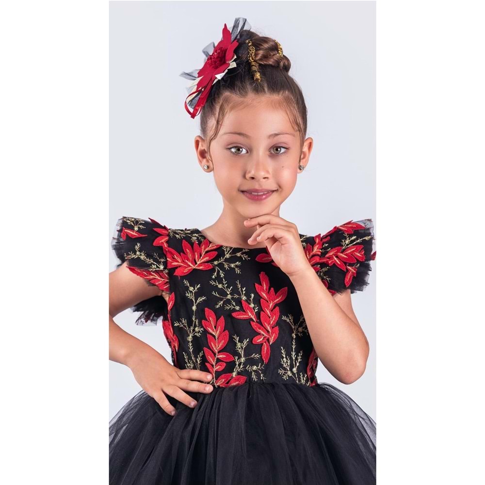 Tütü Etekli Robası Brode Nakış Elbise