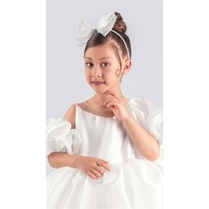 Janjan Organze Kabarık Kız Çocuk Abiye Elbise SB594