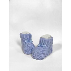 Triko Fiyonklu Bebek Patik SB598