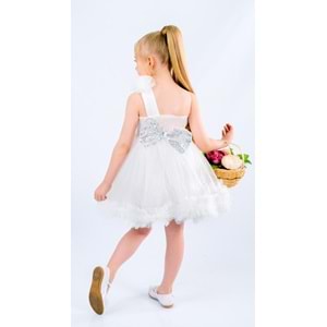 Yazlık Tütülü Kız Çocuk Abiye Elbise SB599