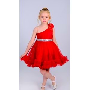 Yazlık Tütülü Kız Çocuk Abiye Elbise SB599