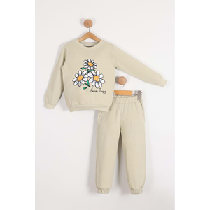 Baskılı 2iplik Kız Çocuk Eşofman SB620