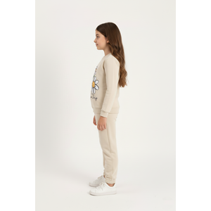 Baskılı 2iplik Kız Çocuk Eşofman SB620