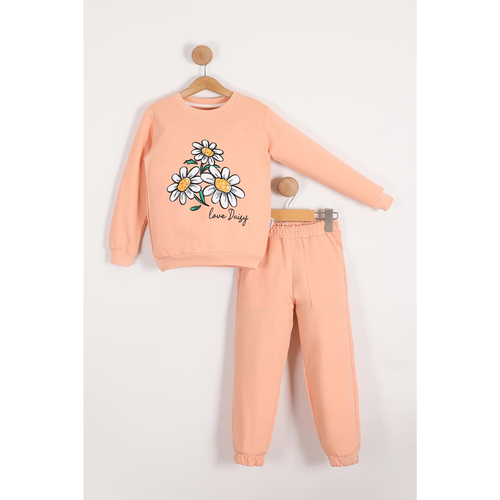 Baskılı 2iplik Kız Çocuk Eşofman SB620